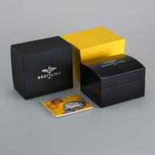 Breitling High Quality Black Wooden Box Set with Instruction Manual