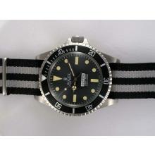 Rolex Submariner Comex Automatic with Black Dial and Bezel-Nylon Strap Vintage Edition
