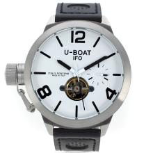 U-Boat Italo Fontana Tourbillon Automatic with White Dial Leather Strap-1
