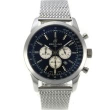 Breitling Transocean Working Chronograph with Black Dial S/S-1