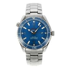 Omega Seamaster Automatic Ceramic Bezel with Blue Dial S/S-1