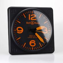 Bell & Ross BR01-92 Wall Clock with Orange Markers