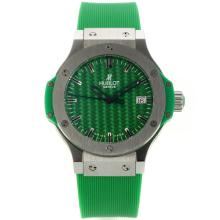 Hublot Big Bang with Green Carbon Fibre Style Dial Rubber Strap