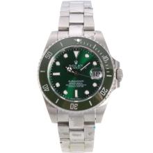 Rolex Submariner Automatic Ceramic Bezel with Green Dial S/S