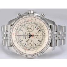 Breitling for Bentley Motors Chronograph Asia Valjoux 7750 Movement with White Dial