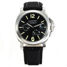 Panerai Luminor Working Power Reserve Automatic with Black Checkered Dial 18K Plated Gold Movement