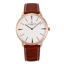 Vacheron Constantin Classic Rose Gold Case with White Dial Sapphire Glass