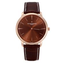 Vacheron Constantin Classic Rose Gold Case with Coffee Dial Sapphire Glass