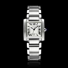 Cartier Tank Swiss ETA Movement with White Dial S/S(Gift Box is Included)