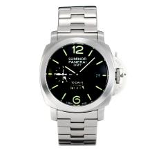 Panerai Luminor 10 Days Working Power Reserve Automatic with Black Dial S/S