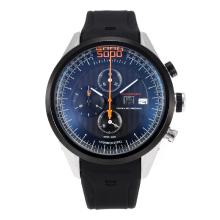 Tag Heuer Mikrogirder 10000 Working Chronograph PVD Case with Black Dial Rubber Strap