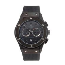 Hublot Big Bang Automatic Full PVD with Black Dial Black Rubber Strap