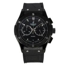 Hublot Big Bang Working Chronograph Full PVD with Black Dial Rubber Strap