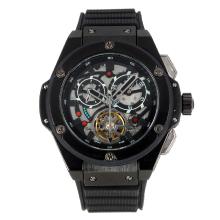 Hublot Big Bang Automatic PVD Case with Skeleton Dial Rubber Strap