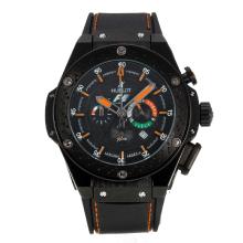 Hublot King Power Working Chronograph Full PVD with Black Dial Rubber Strap-Limited Edition