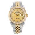 Rolex Datejust Automatic Two Tone Diamond Bezel with MOP Dial Same Chassis as ETA Version