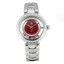 Tag Heuer Link with Red Dial S/S