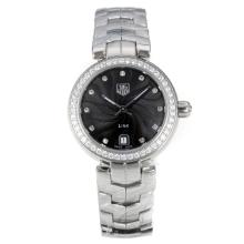 Tag Heuer Link Diamond Bezel with Black Dial S/S-4