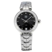 Tag Heuer Link Diamond Bezel with Black Dial S/S-3