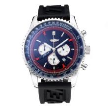 Breitling Navitimer Working Chronograph with Black Dial Rubber Strap