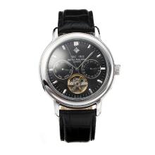 Patek Philippe Grande Complication Automatic with Black Dial Black Leather Strap