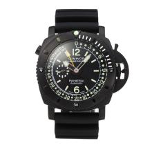 Panerai Luminor Submersible Automatic Full PVD with Black Dial Black Rubber Strap-1