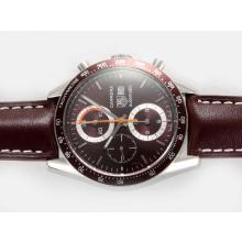 Tag Heuer Carrera Chronograph Asia Valjoux 7750 Movement with Brown Dial New Version