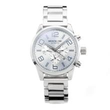 Mont Blanc Time Walker Automatic with Silver Dial S/S