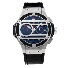 Hublot Big Bang Working Chronograph Rubber Bezel with Black Dial Rubber Strap