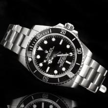 Rolex Submariner Automatic Ceramic Bezel with Black Dial S/S-Sapphire Glass(Gift Box is Included)