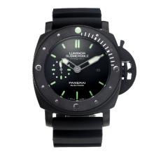 Panerai Luminor Submersible Automatic Rose Full PVD with Black Dial Rubber Strap
