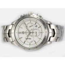 Tag Heuer Link Calibre 36 Working Chronograph with White Dial