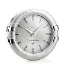 Omega Constellation Wall Clock with Silver Dial