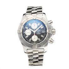 Breitling Chrono Avenger Chronograph Asia Valjoux 7750 Movement with Black Dial S/S-Sapphire Glass