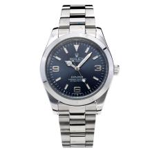 Rolex Explorer Automatic with Dark Blue Dial S/S Oversized Version