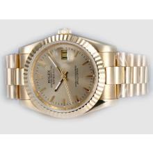 Rolex Datejust Automatic Full Gold with Golden Dial(Gift Box is Included)