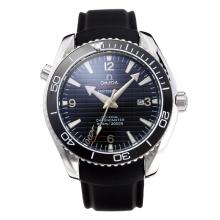 Omega Seamaster Automatic Ceramic Bezel with Black Dial Rubber Strap