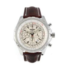 Breitling for Bentley Motors Working Chronograph with White Dial