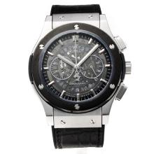 Hublot Big Bang Working Chronograph PVD Bezel with Gray Dial-Rubber Strap