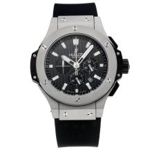 Hublot Big Bang Working Chronograph with Black Dial-Rubber Strap