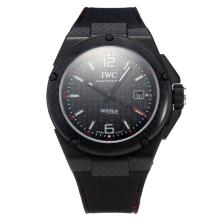 IWC InGenieur Swiss ETA 2836 Movement PVD Case with Black Carbon Fibre Style Dial-Same Chassis as Swiss Version-1
