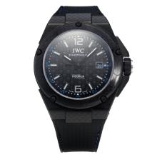 IWC InGenieur Swiss ETA 2836 Movement PVD Case with Black Carbon Fibre Style Dial-Same Chassis as Swiss Version