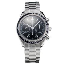 Omega Speedmaster Chronograph Asia Valjoux 7750 Movement with Black Dial S/S-1