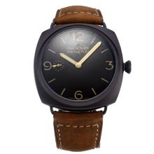 Panerai Radiomir Manual Winding PVD Case with Black Dial-Same Chassis as Swiss Version
