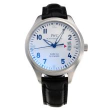IWC Mark XVII Automatic with White Dial-Leather Strap