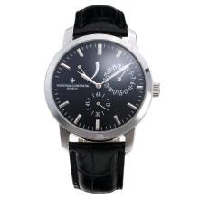 Vacheron Constantin Working Power Reserve Automatic with Black Dial-Leather Strap