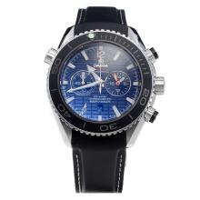 Omega Seamaster James Bond 007 Working Chronograph with Black Dial-Rubber Strap