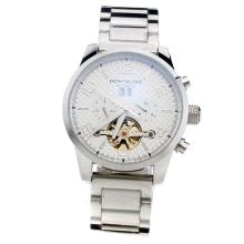 Montblanc Time Walker Automatic With White Checkered Dial S/S