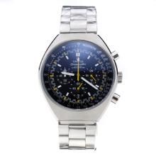 Omega Speedmaster Working Chronograph with Black Dial S/S-Yellow Edition