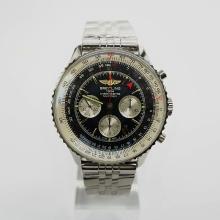 Breitling Navitimer Working GMT Chronograph Asia 7751 Movement with Black Dial S/S